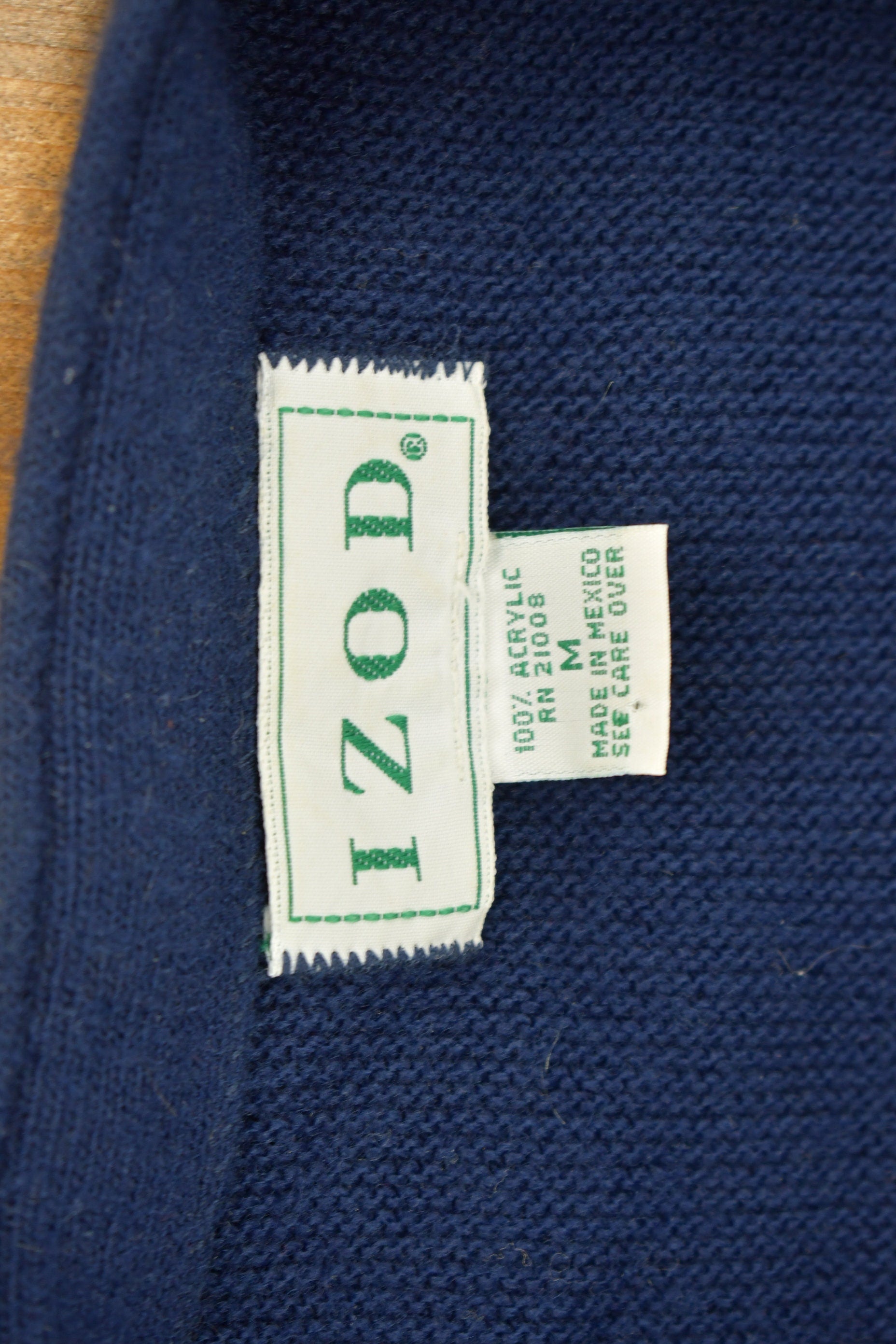 Vintage 1990s IZOD Knitted Cardigan Sweater