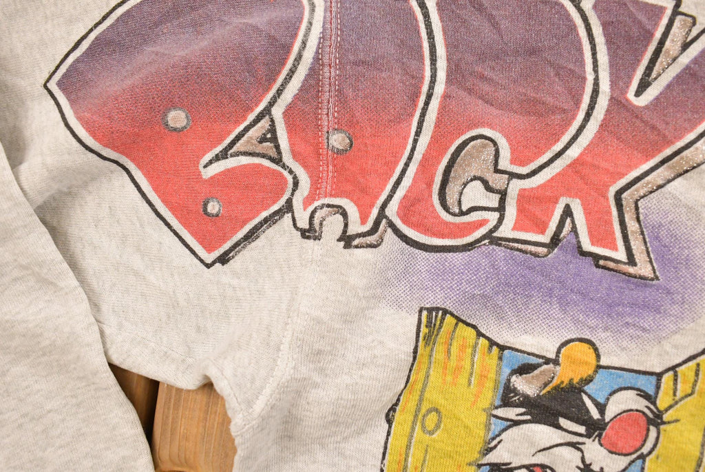 Vintage 1990s Looney Tunes Back off Buddy Crewneck Sweatshirt Men's XL / Vintage Looney Tunes / All Over Print / Vintage Cartoons