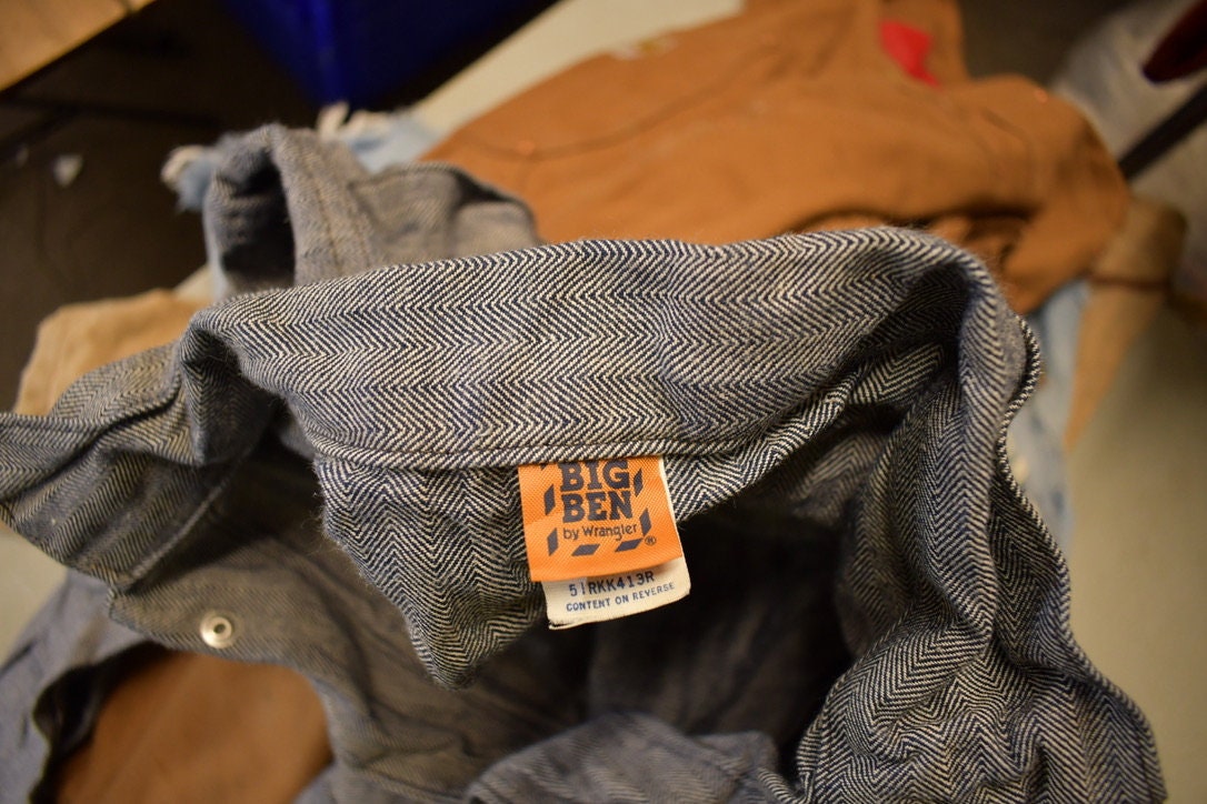 Vintage 1980s Big Ben Wrangler Jumpsuit Size 44 Reg