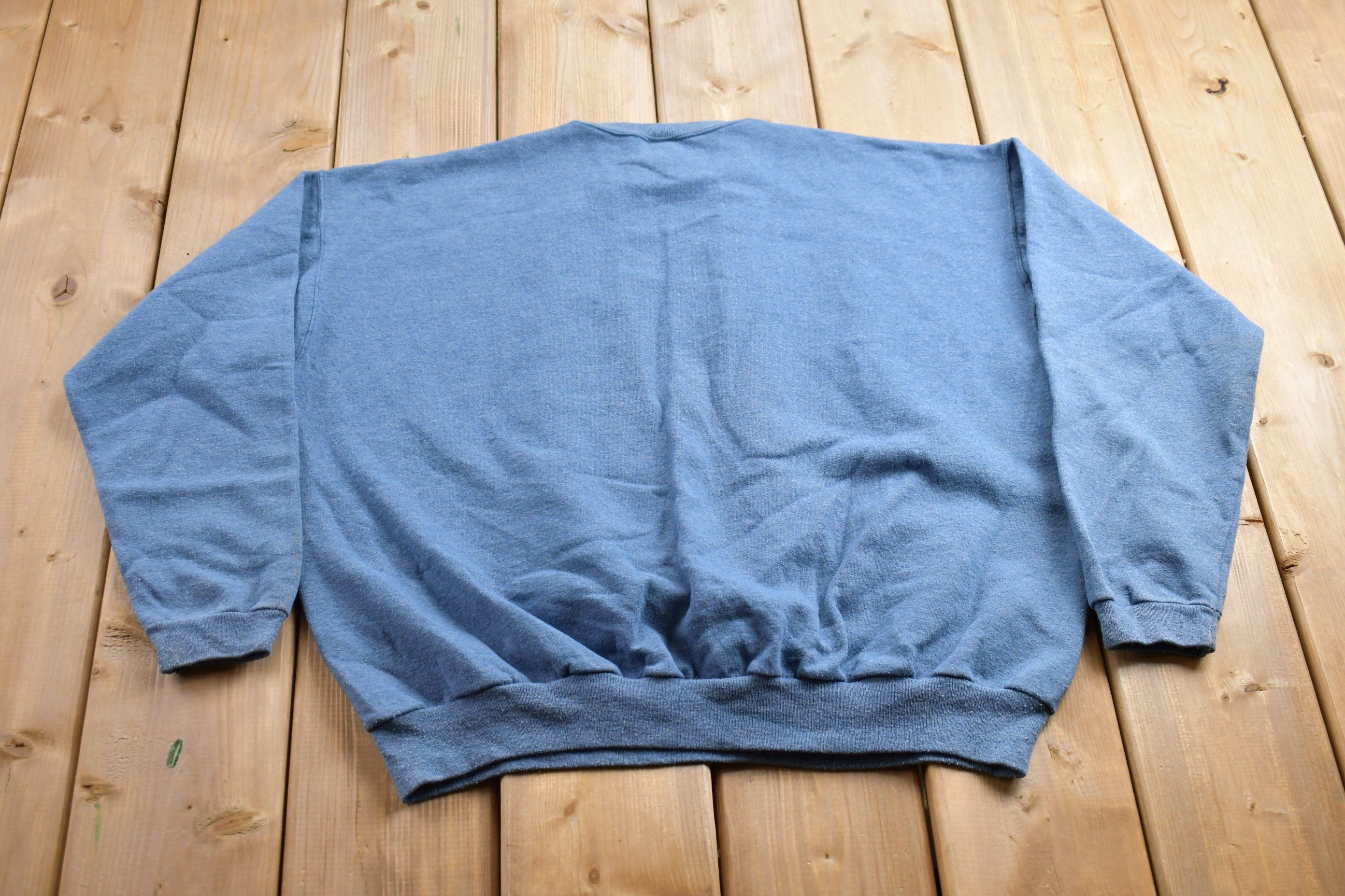 Vintage 1990s Blank Blue Crewneck Sweatshirt