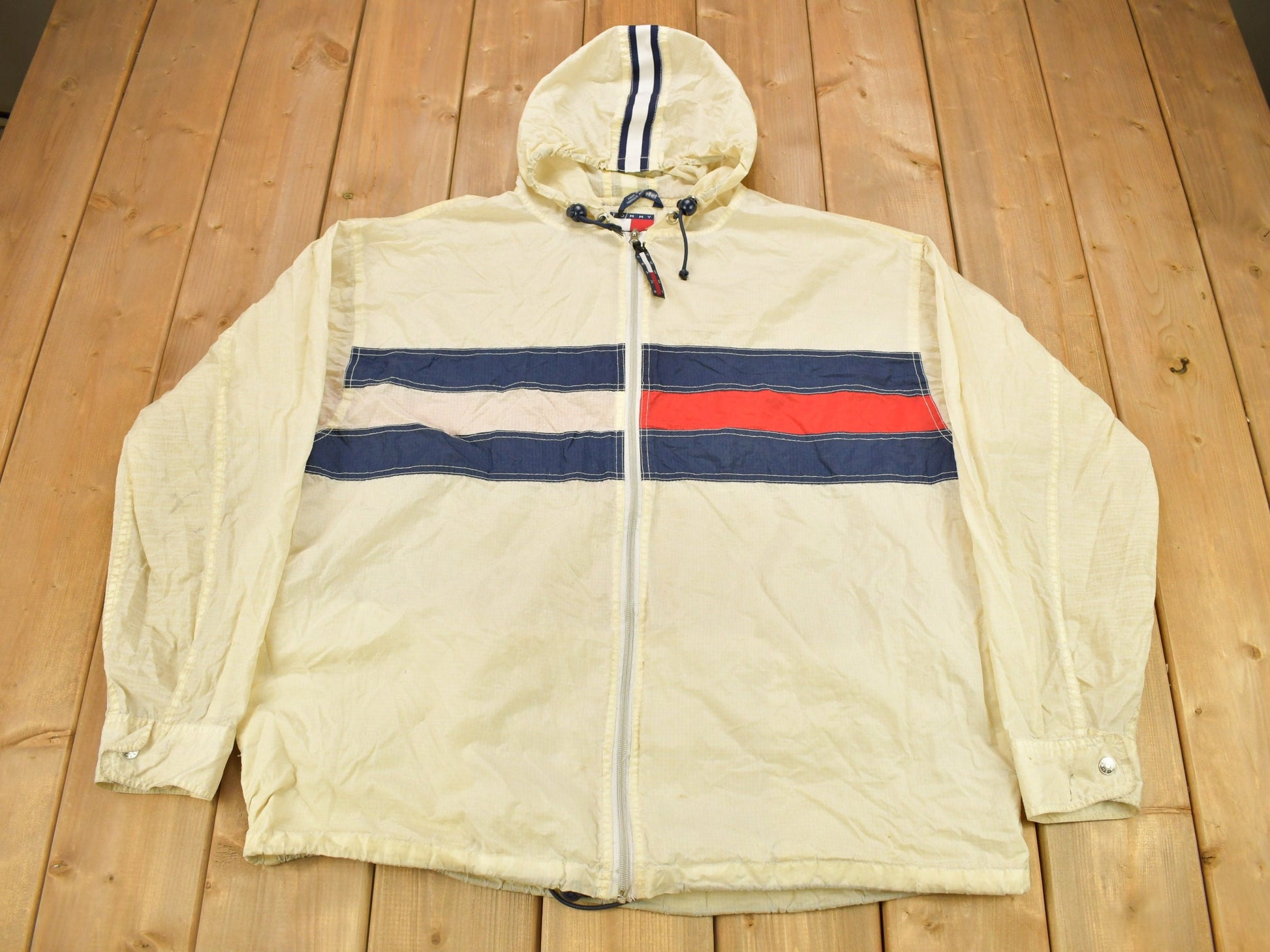 Vintage 1990s Tommy Jeans Big Flag Windbreaker Jacket