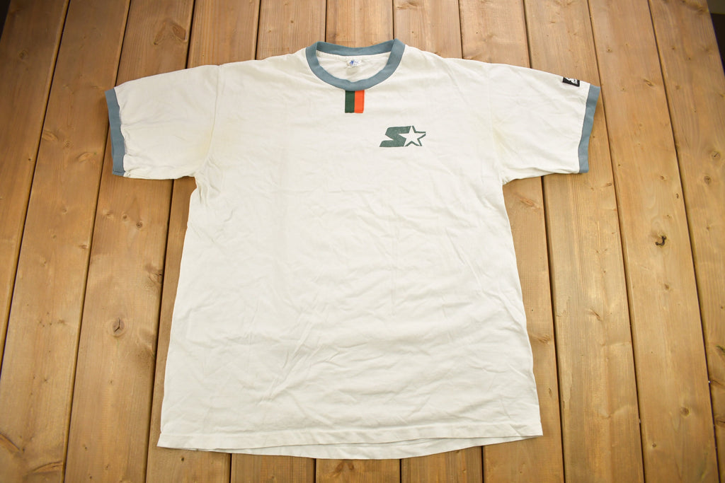 Vintage 1990s Starter Graphic Ringer T-Shirt