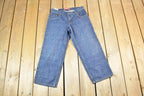 Vintage Youth Y2K Levi Strauss Red Tab 550 Denim Jeans Size 30 x 26 / Vintage Denim / Vintage Levis / Retro Jeans