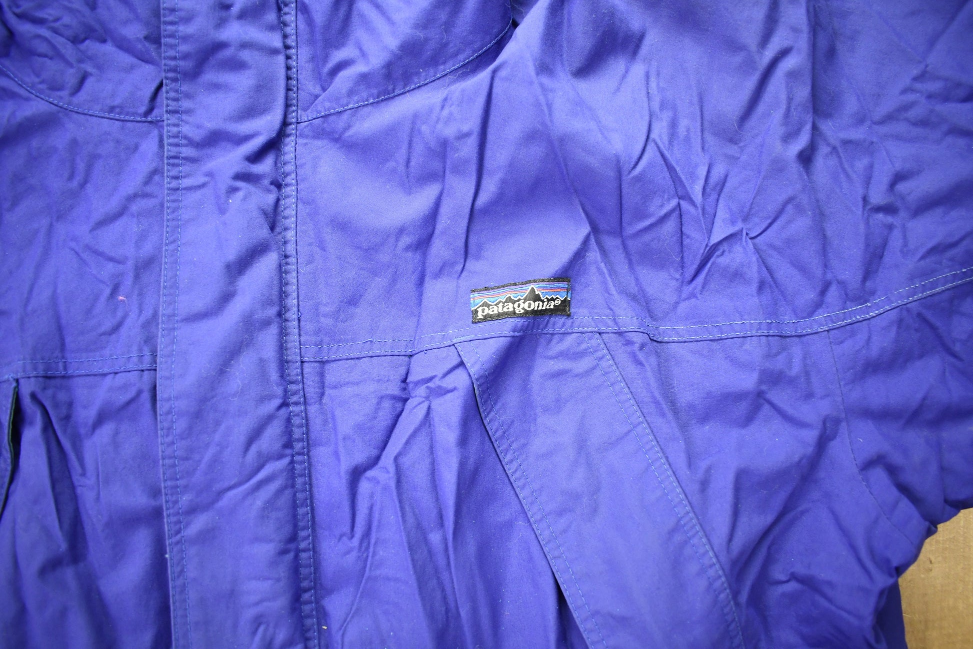 Vintage Patagonia Purple Windbreaker Rain Jacket