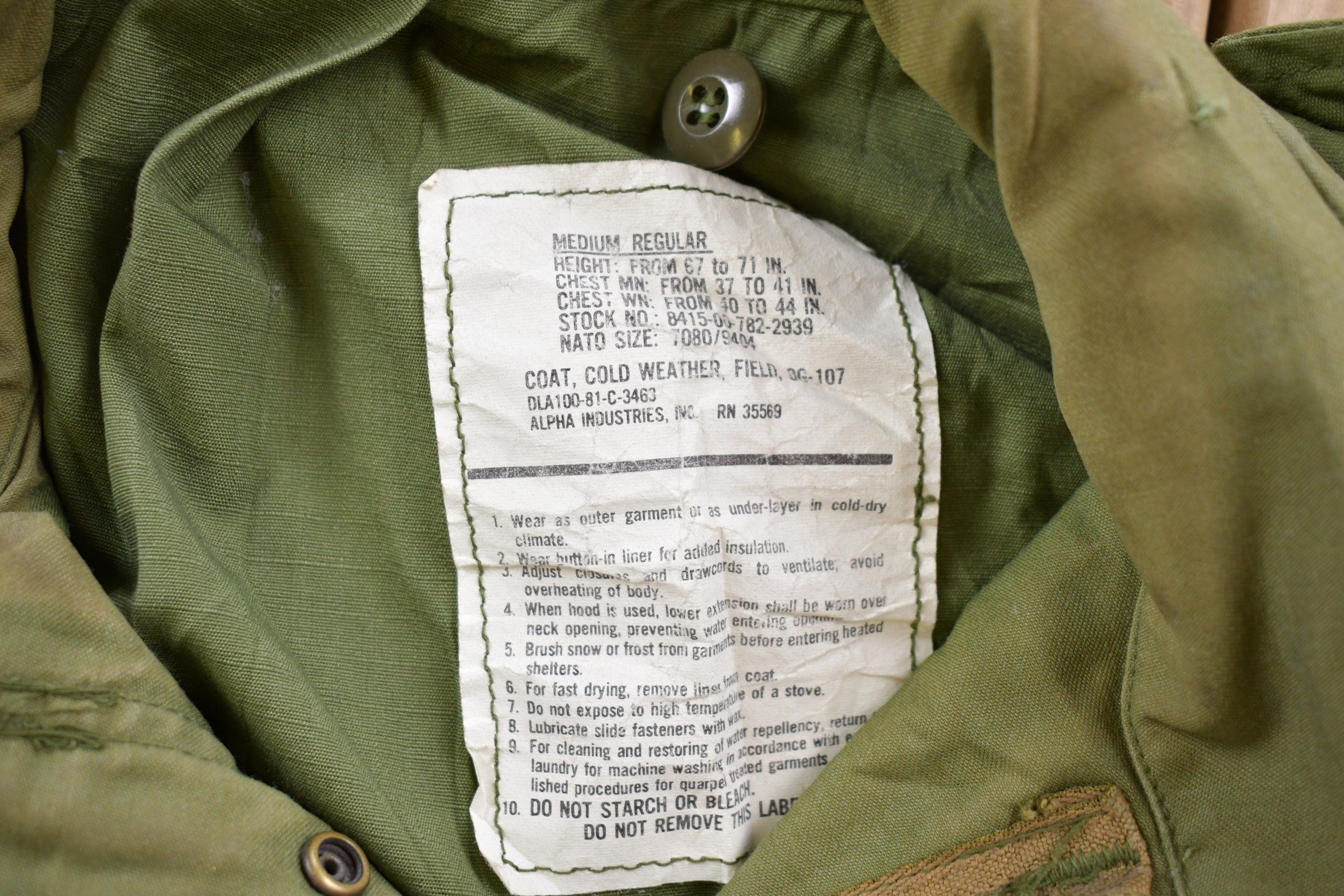 Vintage 2000 Army Military Field Jacket