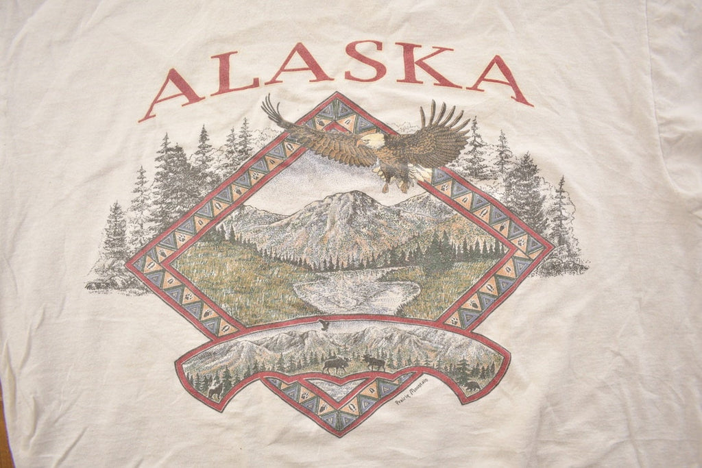 Vintage 1990s Beautiful Alaska Travel T-Shirt