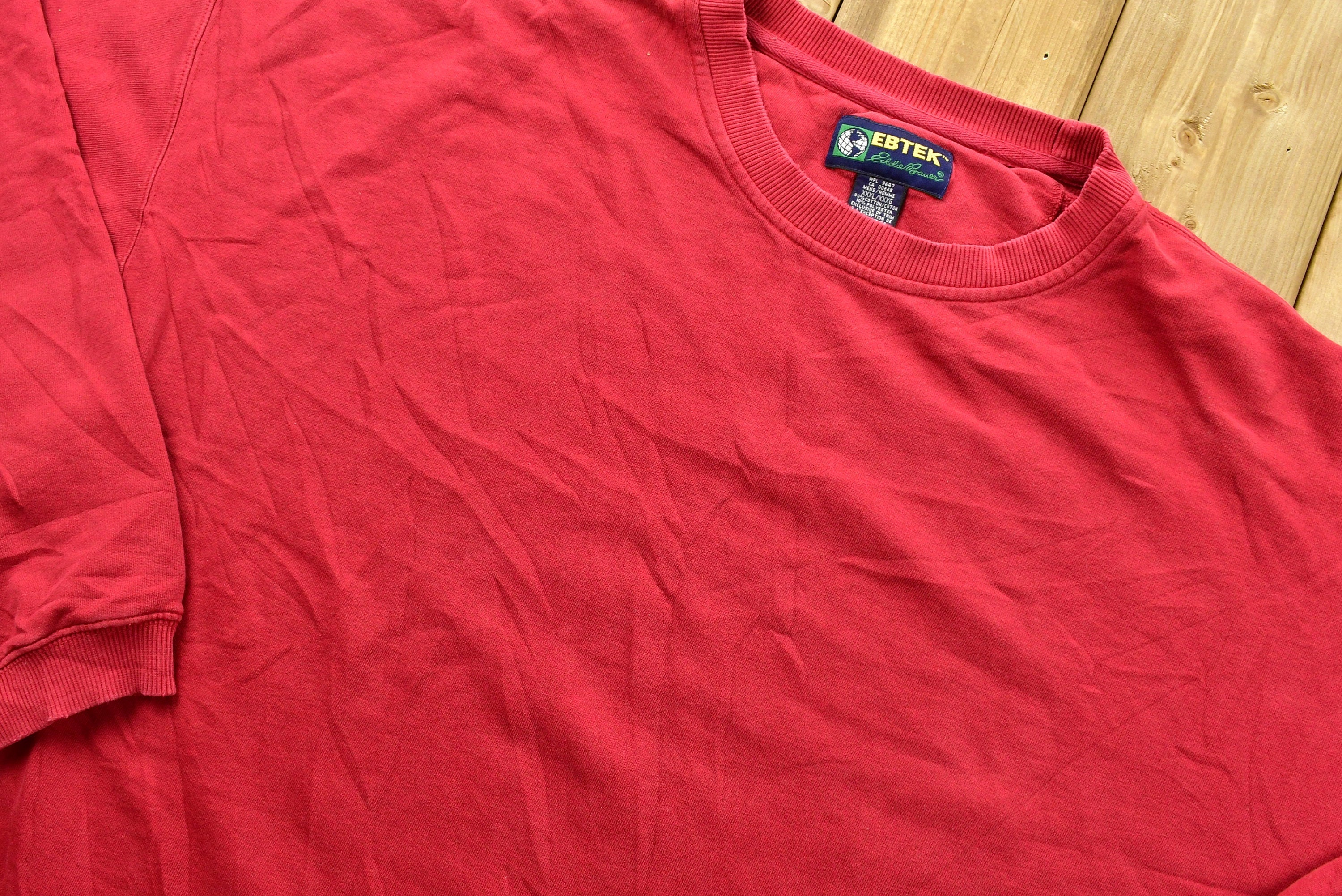 Vintage 1990'S Eddie Bauer EbTek Blank Crewneck Sweatshirt