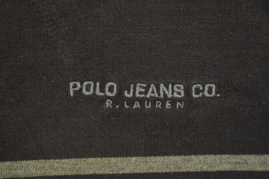 Vintage 1990s Polo Jeans Quarter Zip Sweatshirt
