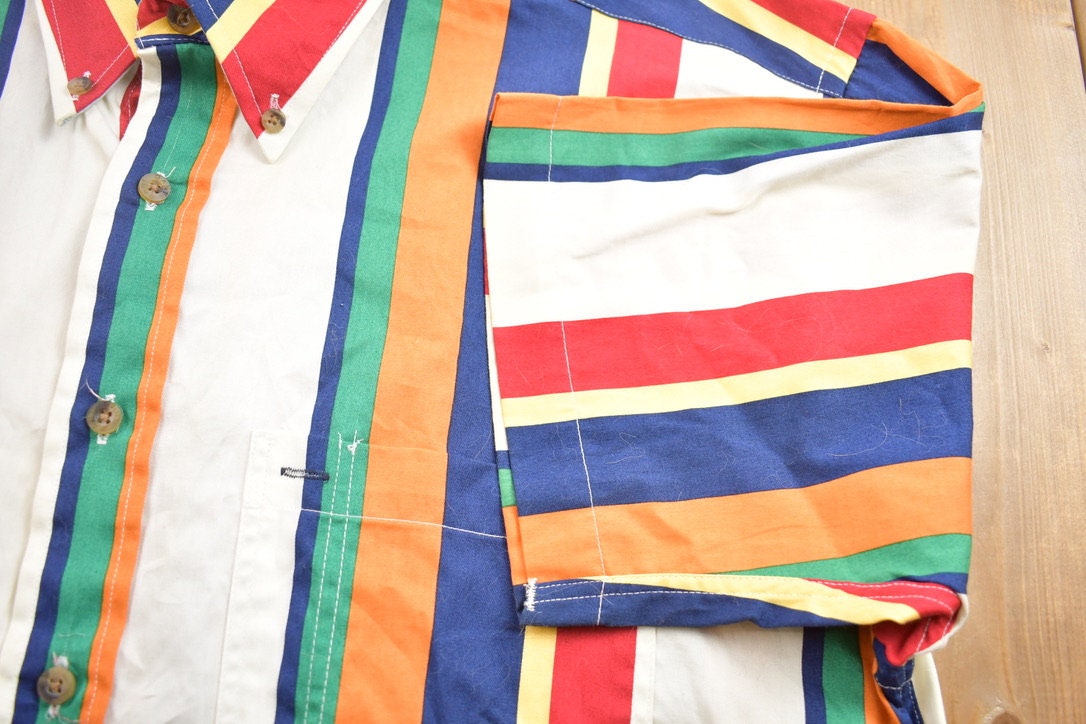 Vintage 1990s Gant USA Striped Button Up Shirt
