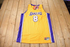 Vintage 2001 Deadstock Kobe Bryant Los Angeles Lakers #8 Nike Team Jersey Men's Large