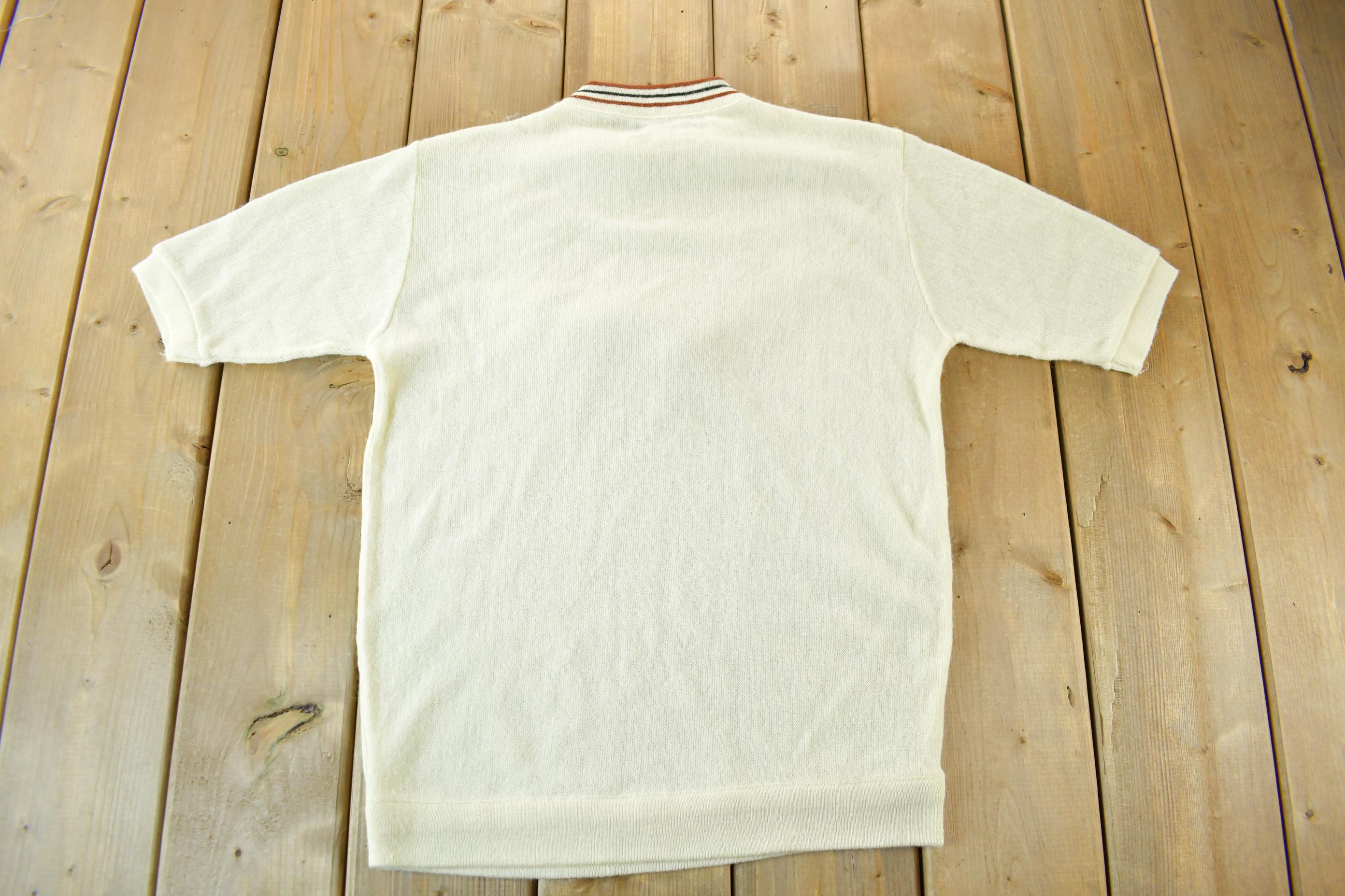 Vintage 1980s Knitted Short Sleeve Sweater