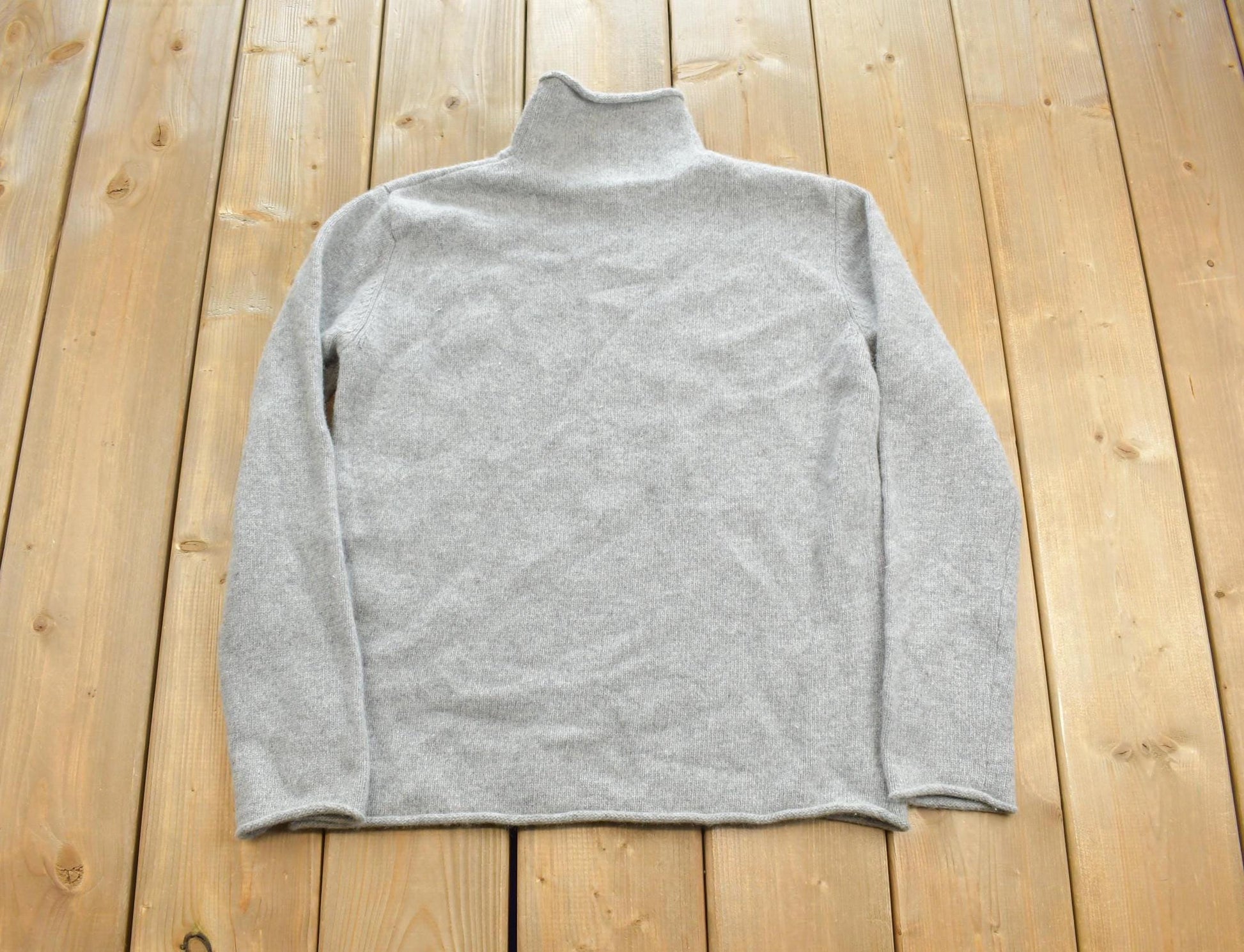 Vintage 1990s Ralph Lauren Womens Turtle Neck Knit Crewneck Sweater