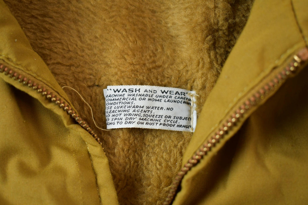 Vintage 1960s Lined Harrington Cropped Jacket General Zipper - Medium