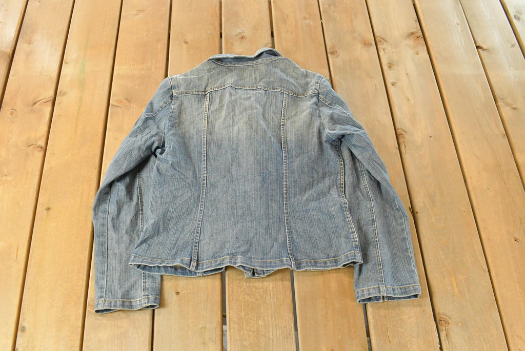 Vintage Y2K Talbots Denim Trucker Jean Jacket Women's Small / Denim Jacket / 2000s Coat / Chic Fashion