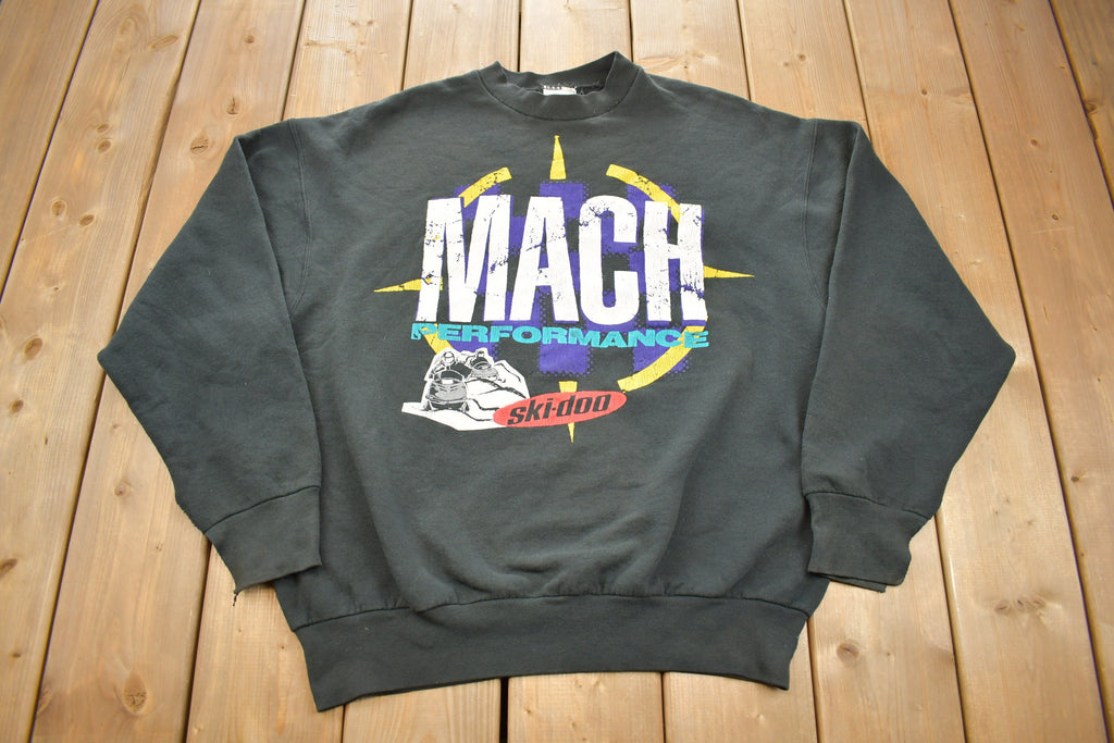Vintage 1990s Ski Doo Mach Performance Mock Neck Crewneck