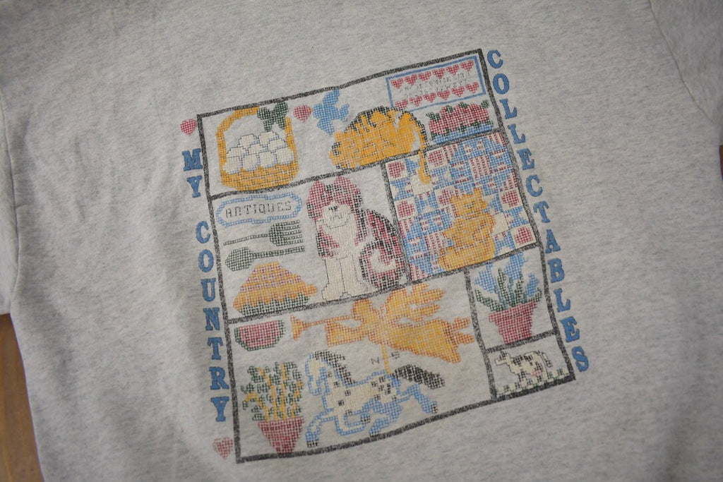Vintage 1990s My Country Collectibles Graphic Crewneck Sweatshirt Made In USA