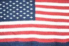 Vintage 1990s David Taylor American Flag Knit Crewneck Sweater Mens XL