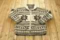 Vintage 1990s Heavy Weight Aztec Pattern Canadian Knitted Sweater