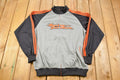 Vintage 1990s Harley Davidson Motorcycles Raglan Zip Up Sweater