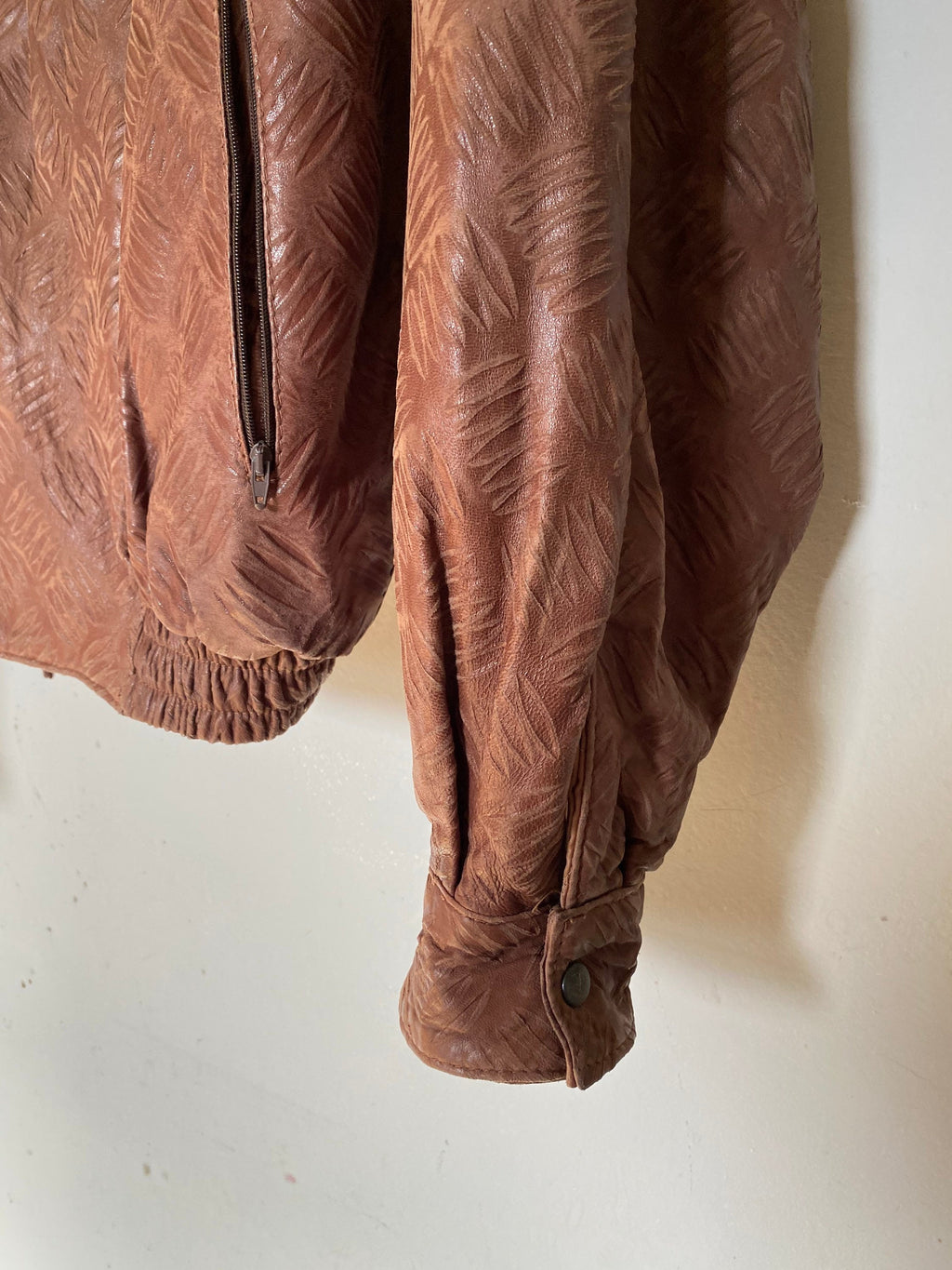 Vintage 1990s Leather Bomber Jacket