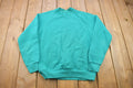 Vintage 1990s Fruit of the Loom Blank Raglan Crewneck Sweatshirt