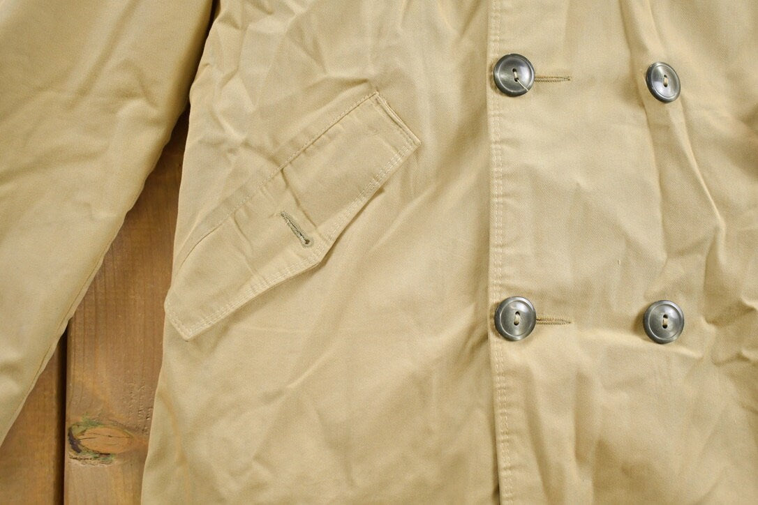 Vintage 1980s Lined Overcoat Jacket