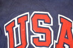 Vintage 1990s Steve And Barry's Embroidered USA Crossgrain Crewneck Sweatshirt Mens L