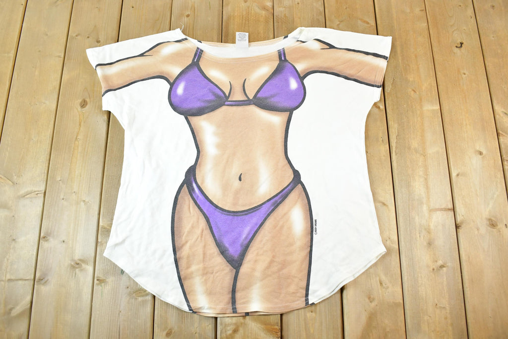 Vintage 1990s Beach Bum Souvenir Beachwear T-Shirt Women's One Size
