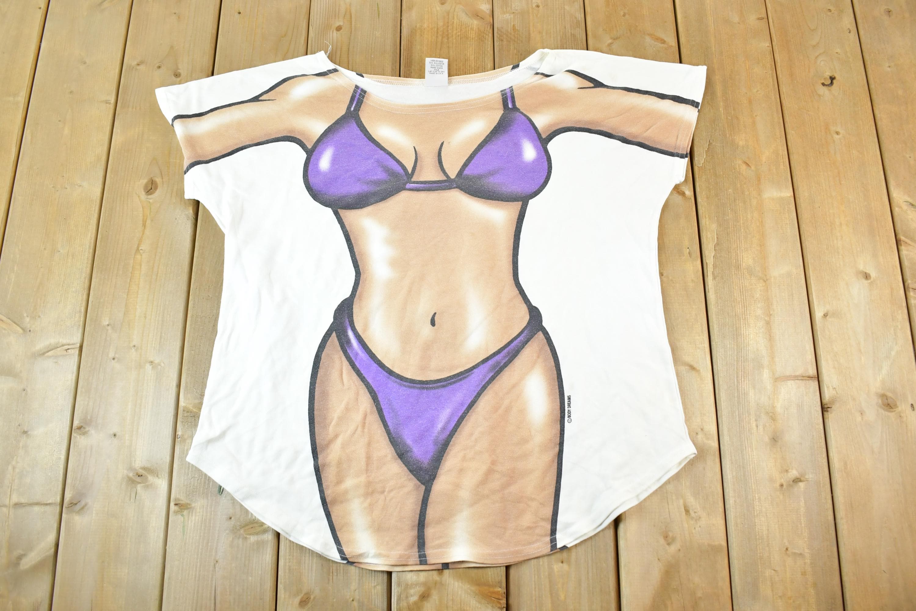 Vintage 1990s Beach Bum Souvenir Beachwear T-Shirt Women's One Size