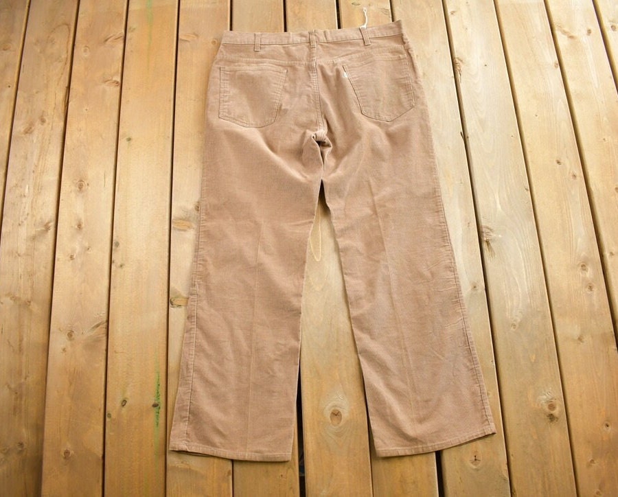 Vintage 1970s Levi's Corduroy Pants Size 33x28 Made in USA  80s Corduroy Streetwear Fashion  Vintage Levi's  Wide Leg