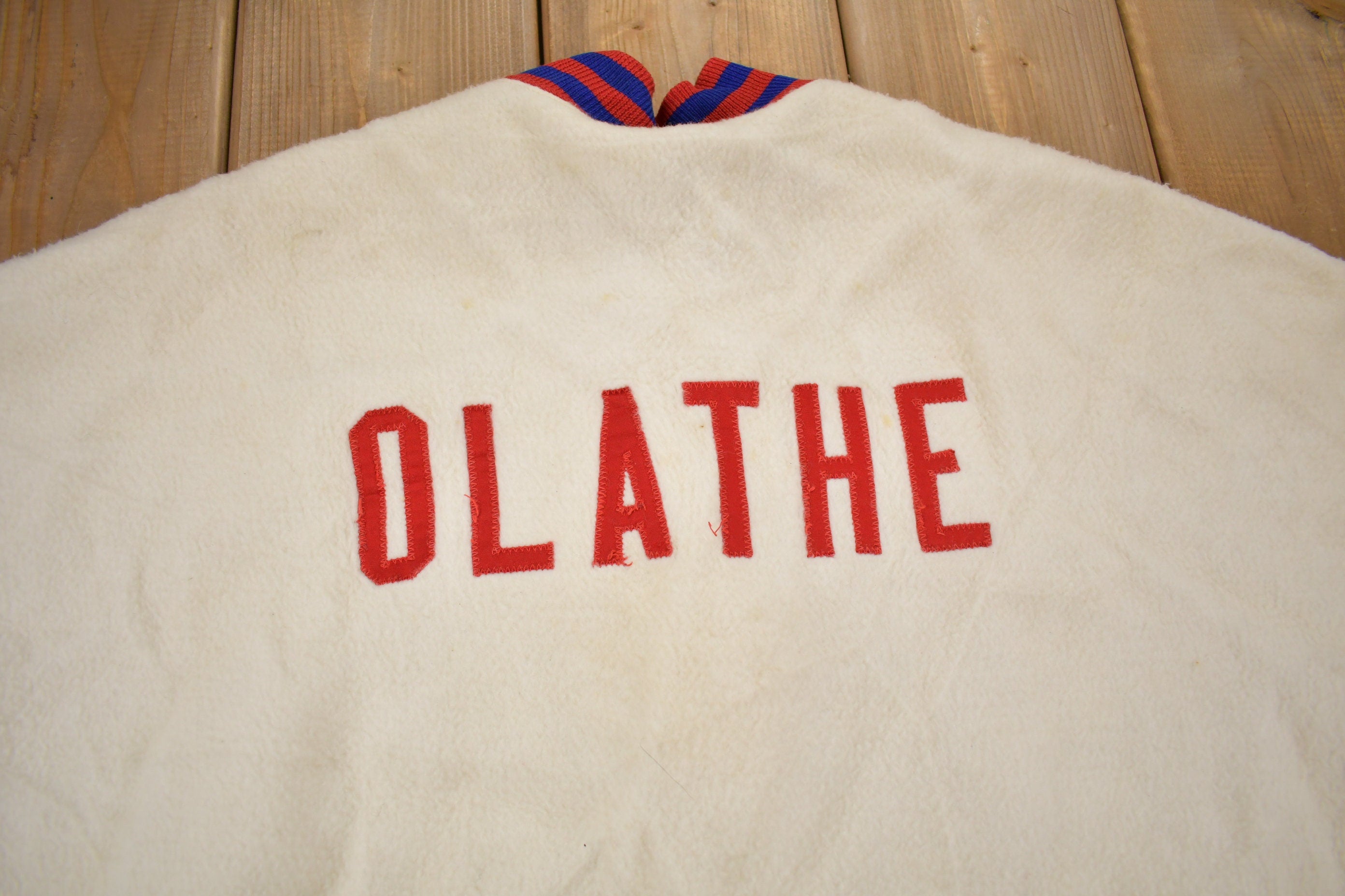 Vintage 1950s Olathe Short Sleeve Button Up Sweater
