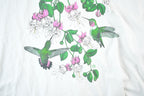 Vintage 1990s Cotton Grove Hummingbird Floral Souvenir T-Shirt Womens XXL