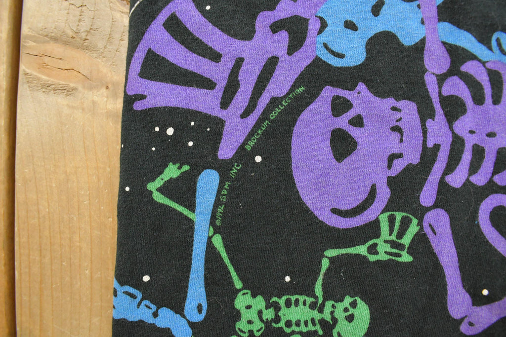 Vintage 1992 The Grateful Dead Dead Spaces All Over Print Graphic T-Shirt Men's XL