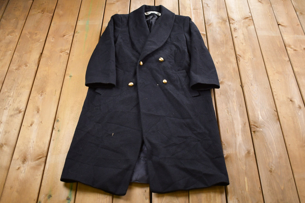 Vintage 1980s Evan Piccone 100% Wool Full Length Jacket
