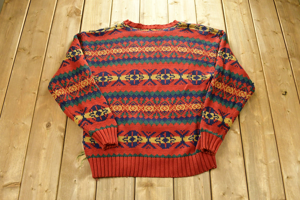 Vintage 1990s GAP Aztec Pattern Knitted Sweater