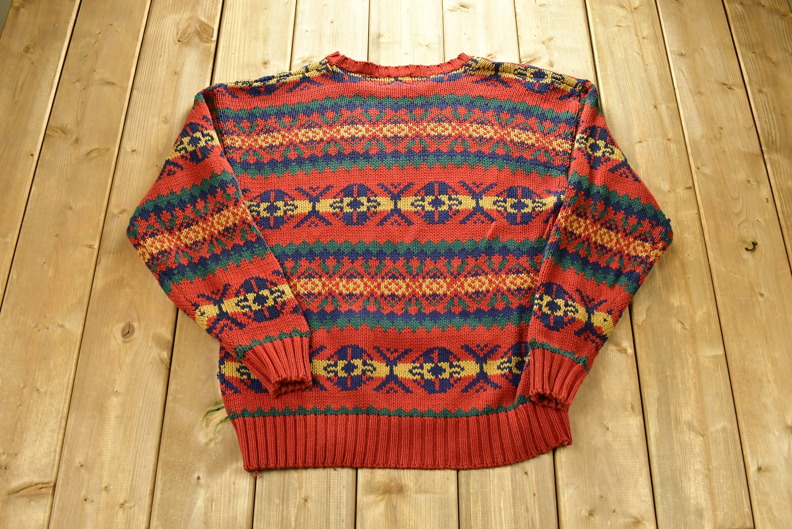 Vintage 1990s GAP Aztec Pattern Knitted Sweater