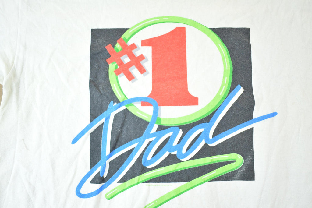 Vintage 1990s Number 1 Dad Souvenir T-Shirt Mens L / Made In USA / Vintage Vacation Dad Tee / Rare Destination Tee / Tennessee River Shirt