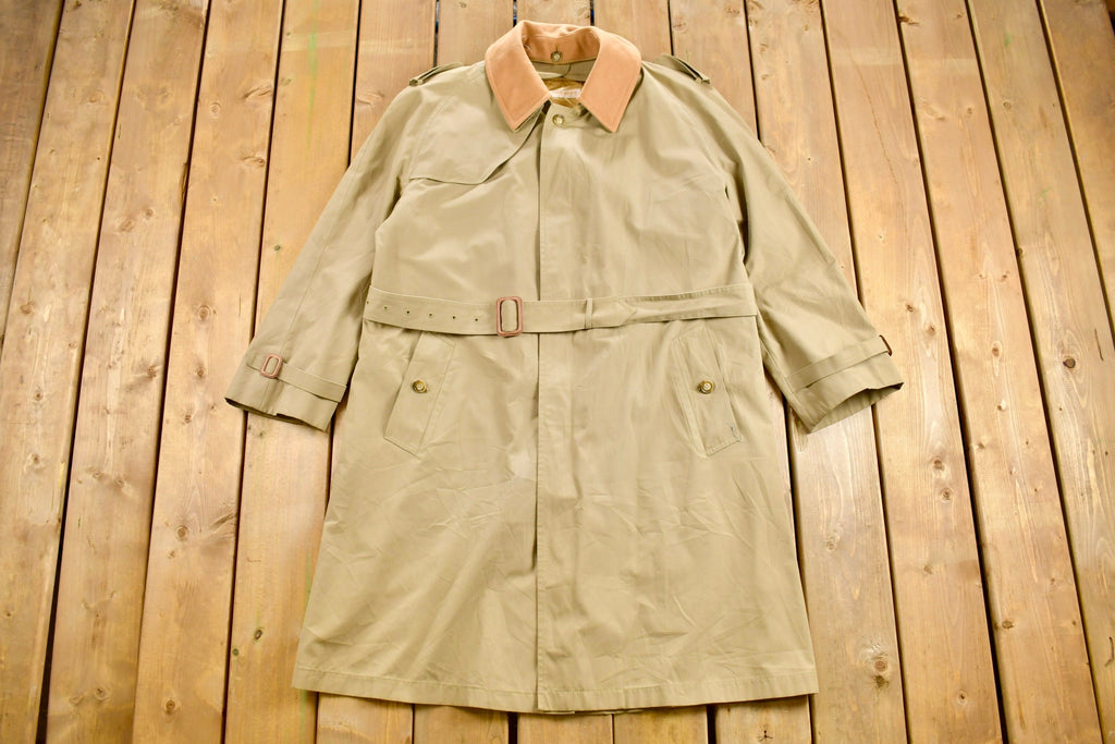 Vintage 1980s Brooks Brothers Full Length Trench Coat