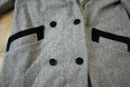 Vintage 1970s 100% Noble Fashions Wool Trench Coat Made In USA