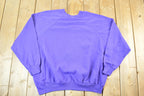 Vintage 1990s Blank Purple Crewneck Sweatshirt Mens XXL