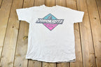 Vintage Early 1990s Myers' Rum Shark Bite Single Stitch Graphic T-Shirt