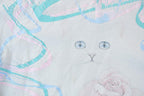 Vintage 1990s Cute Neon Kitty Crewneck Sweater