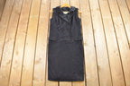 Vintage 1970s Sleeveless Shirt Dress