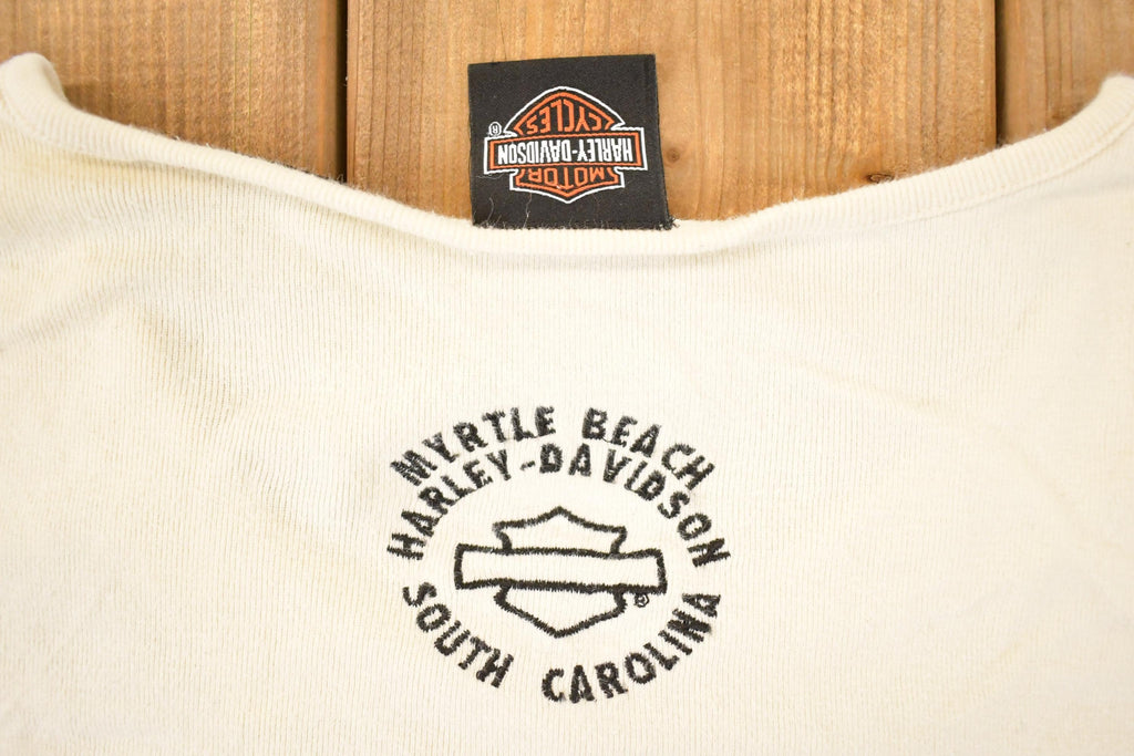 Vintage Y2K Myrtle Beach Harley Davidson Motorcycles Biker T-Shirt Women's M