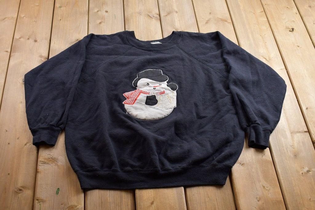 Vintage 1990s Snowman Graphic Christmas Sweater