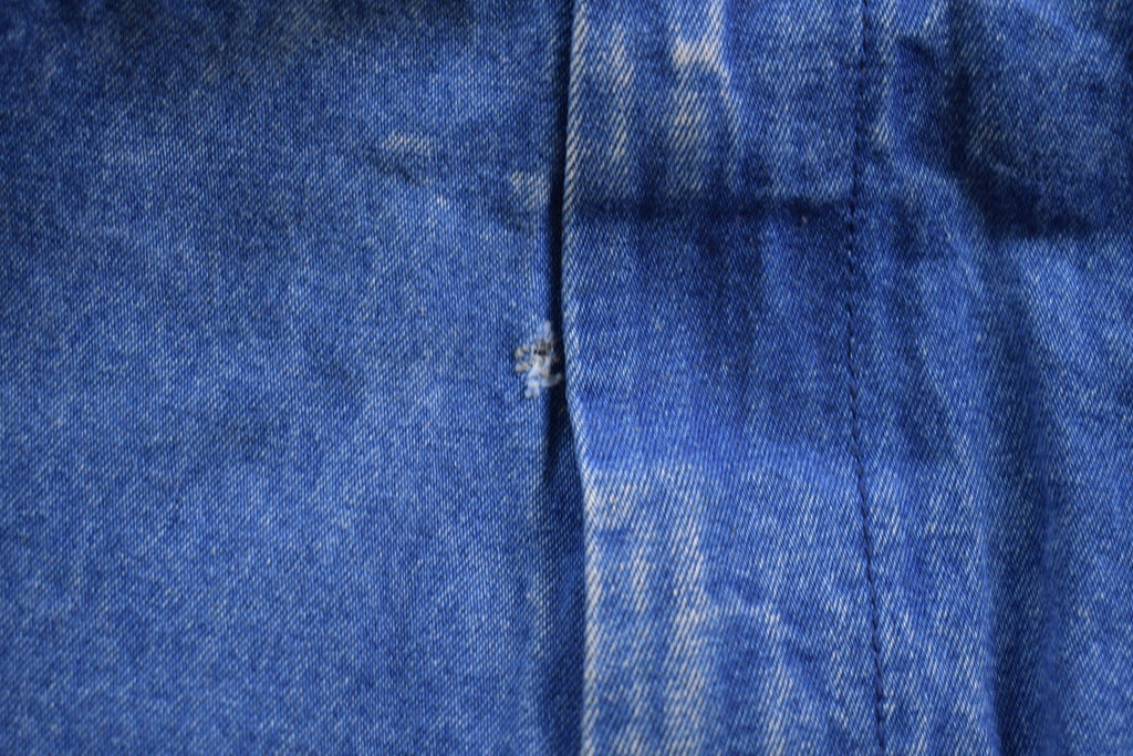 Vintage 1970s Big Smith Blue Denim Jean Overalls Size 38 x 30