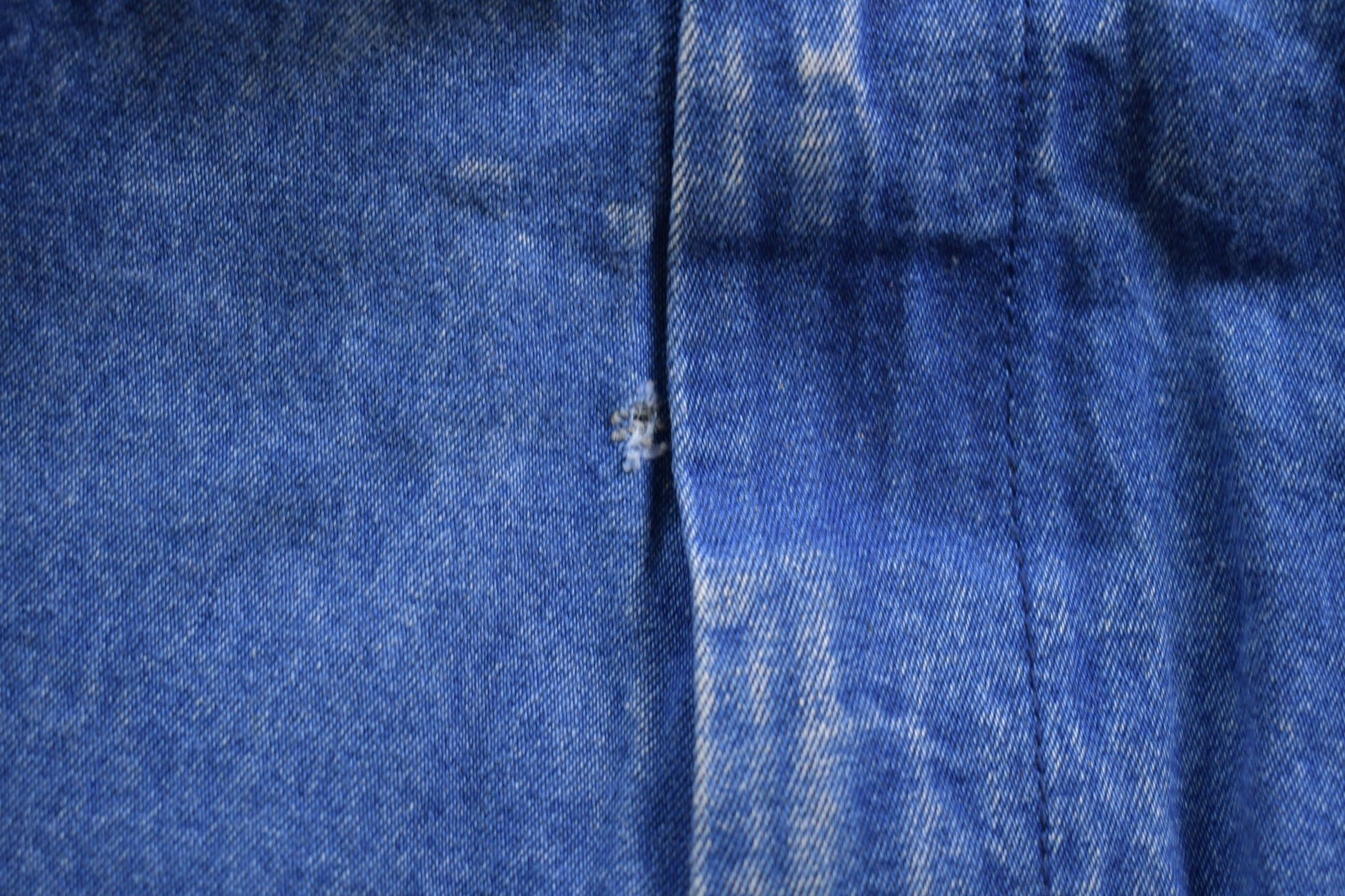 Vintage 1970s Big Smith Blue Denim Jean Overalls Size 38 x 30