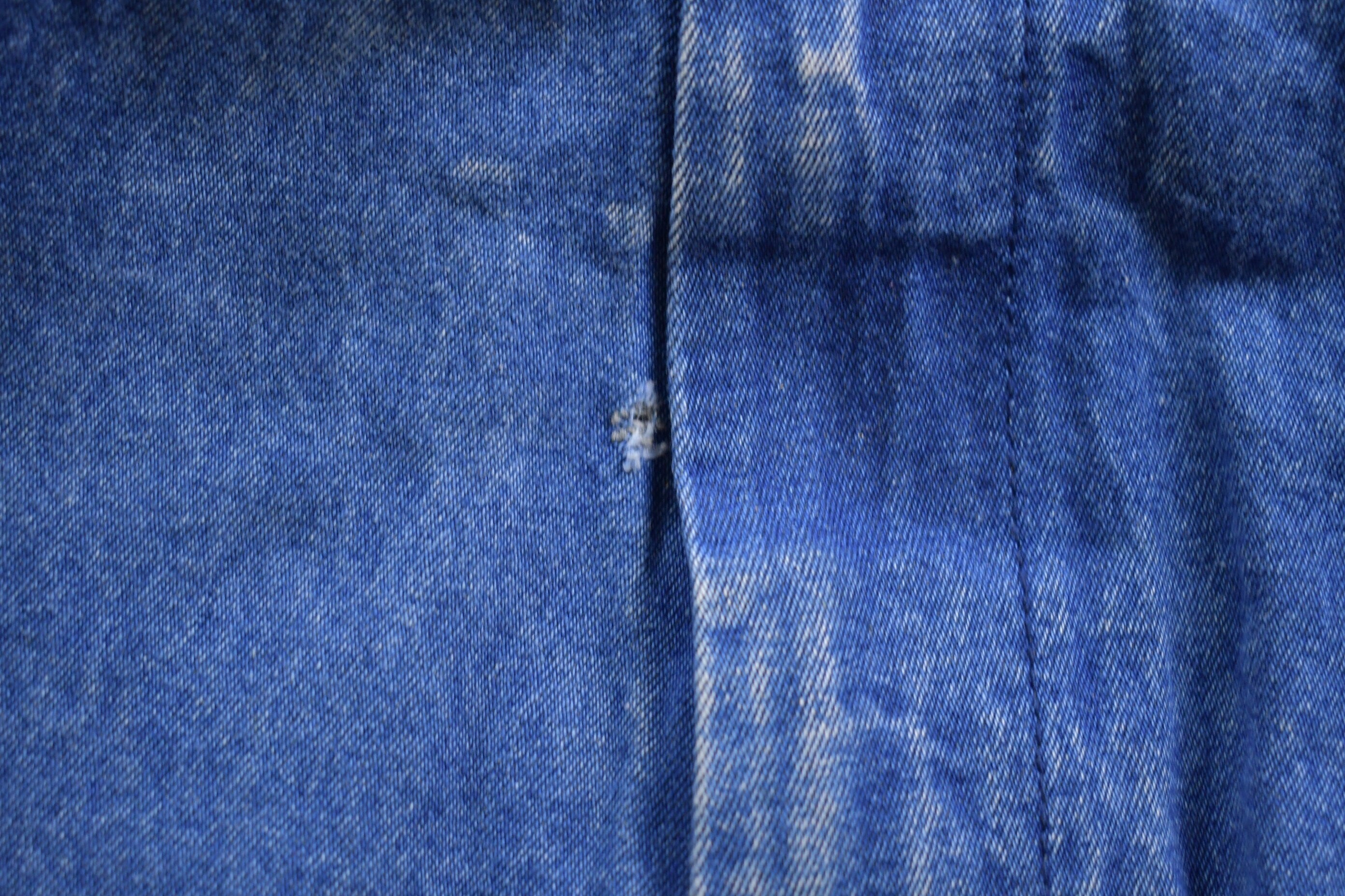 Vintage 1970s Big Smith Blue Denim Jean Overalls Size 38 x 30