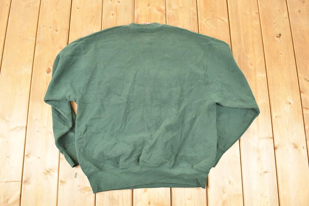 Vintage 1990s Happy Holidays Snow Pines Christmas Crewneck Sweatshirt Men's L