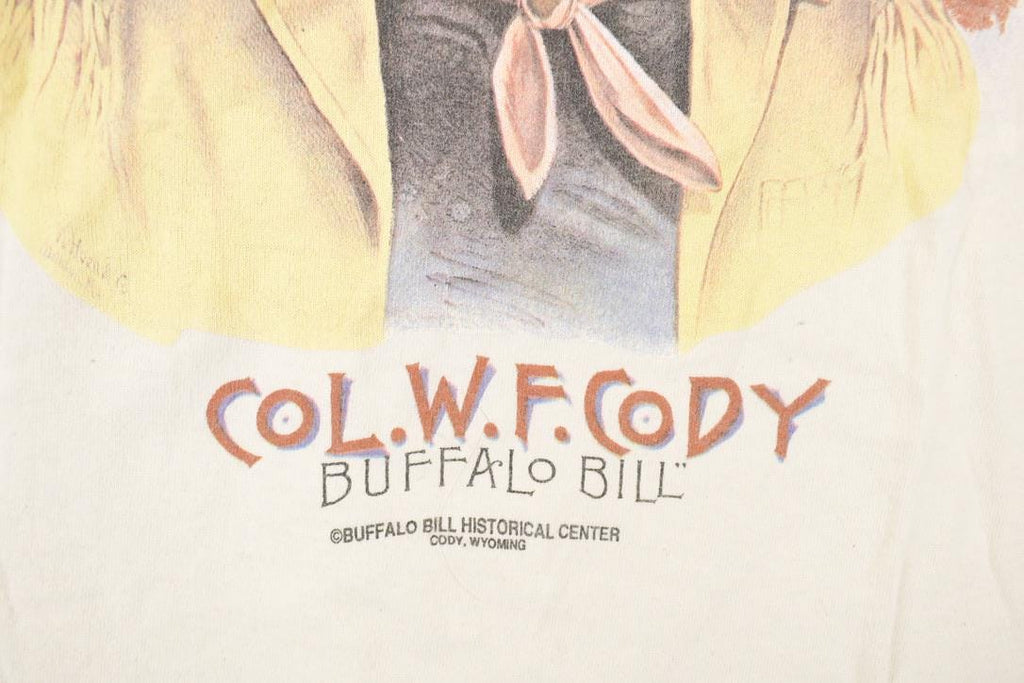 Vintage 1990s Buffalo Bill Portrait Souvenir Travel T-Shirt Men's L